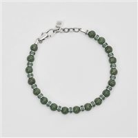 Bracciale Mabina Uomo Rolling Stone in Argento Giada 533590 - 533590
